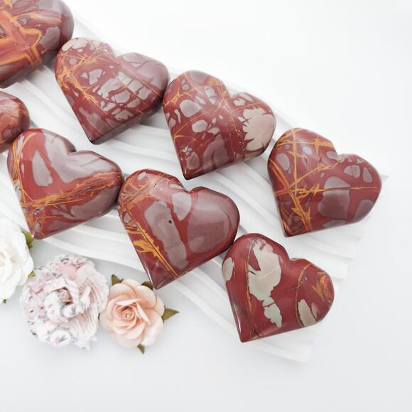 Noreena Jasper Heart Crystal Carving Protection Crystal - Picture 6 of 9